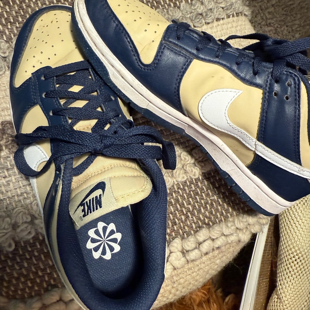 Nike Blue and Cream Athletic Shoes